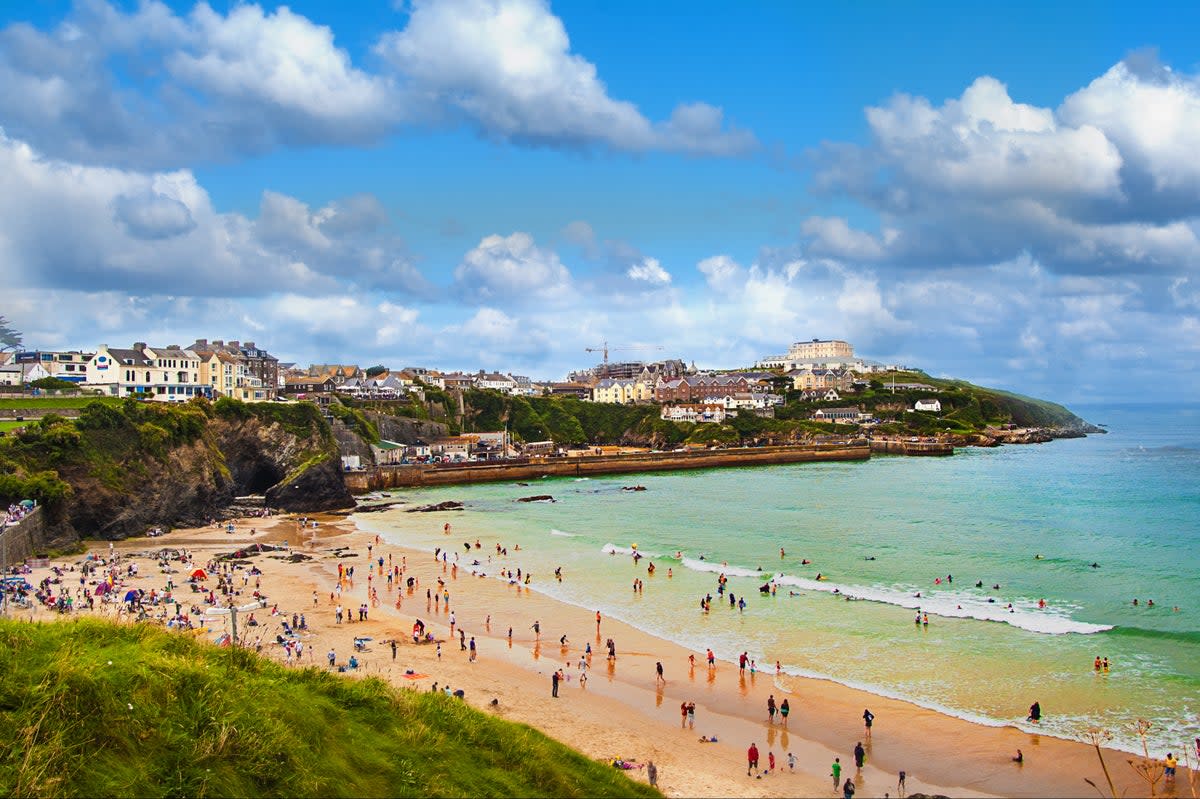 Newquay is one of the most popular tourist spots in Cornwall. (Getty Images/iStockphoto)