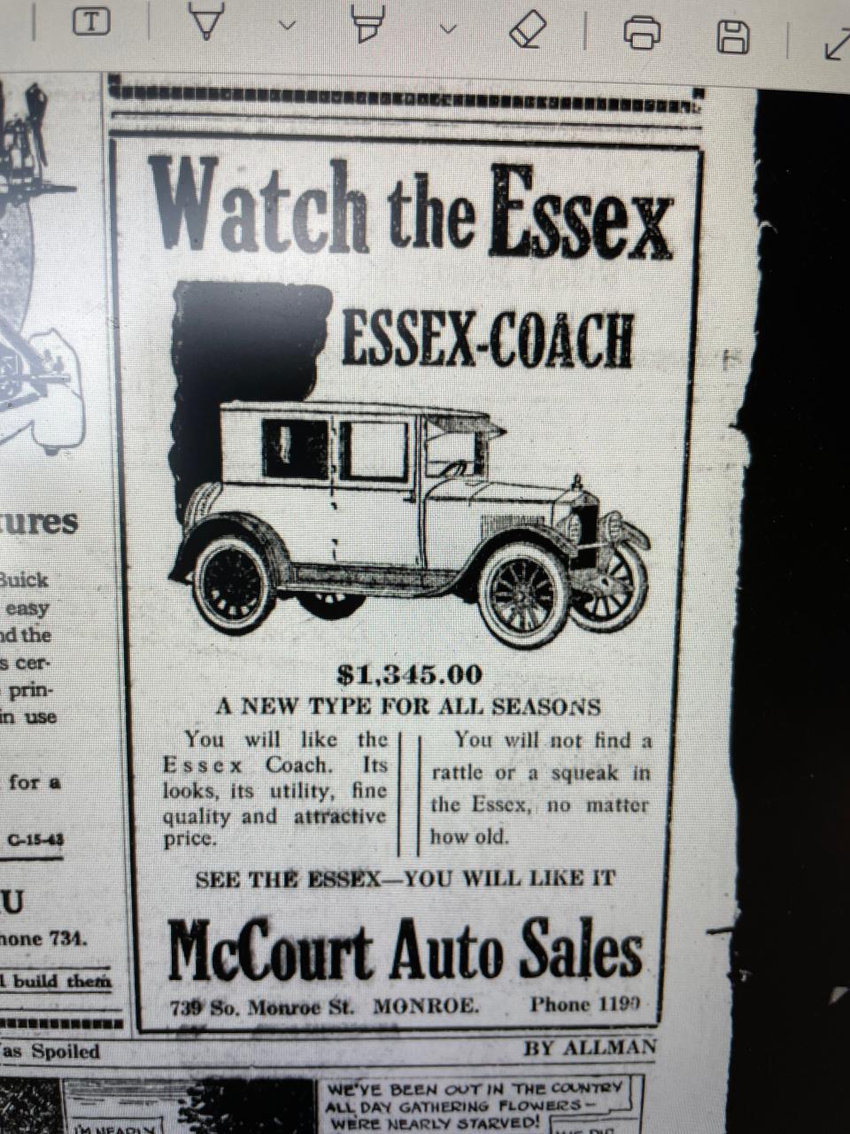 June, 1922 ad