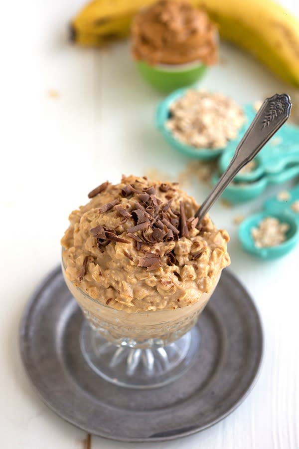 Peanut Butter Overnight Oats - Chelsea's Messy Apron