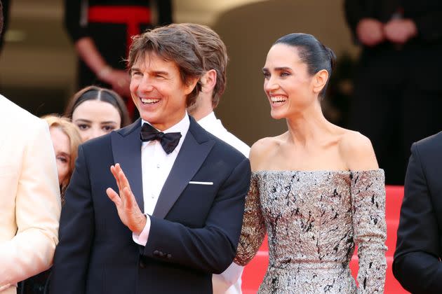 Jennifer Connelly attends the screening of 'Top Gun: Maverick' during the  75th Cannes Film Festival in