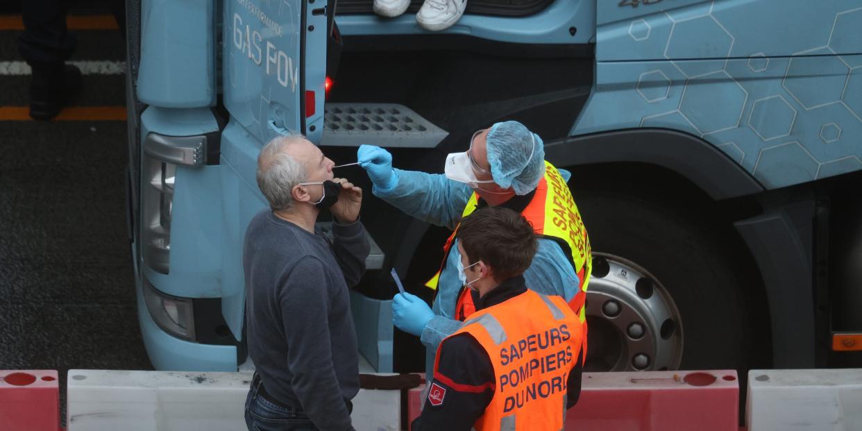 Truck driver tested for coronavirus