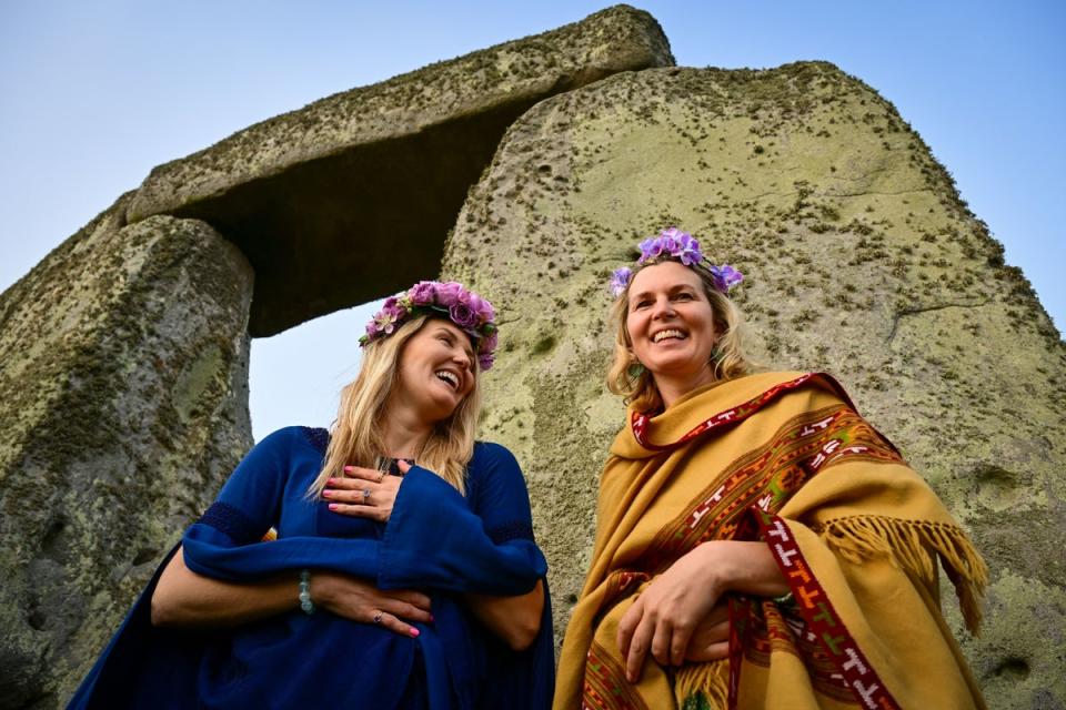 People often gather around Stonehenge on the summer solstice (Getty Images)