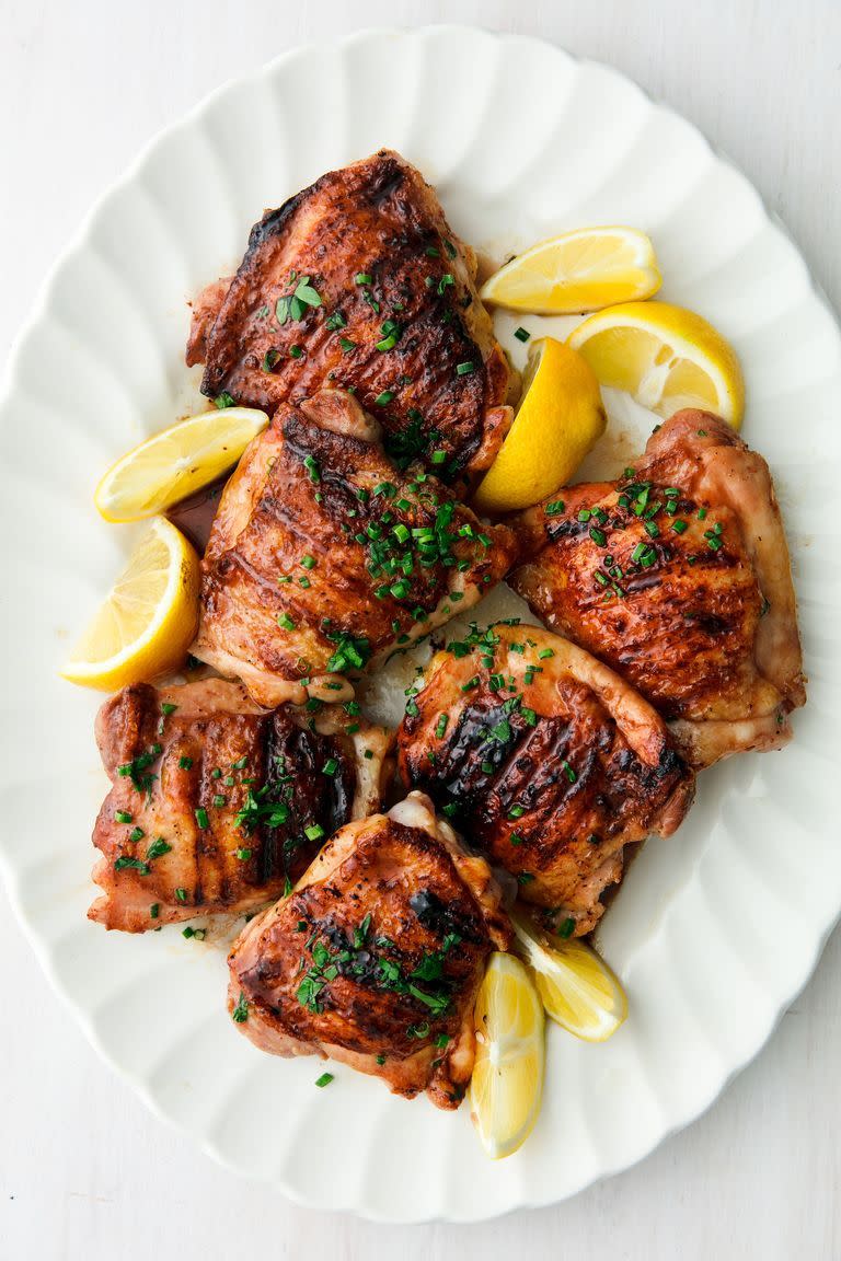 Honey Balsamic Grilled Chicken Thighs