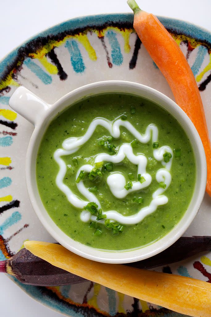 Sweet Pea and Avocado Soup