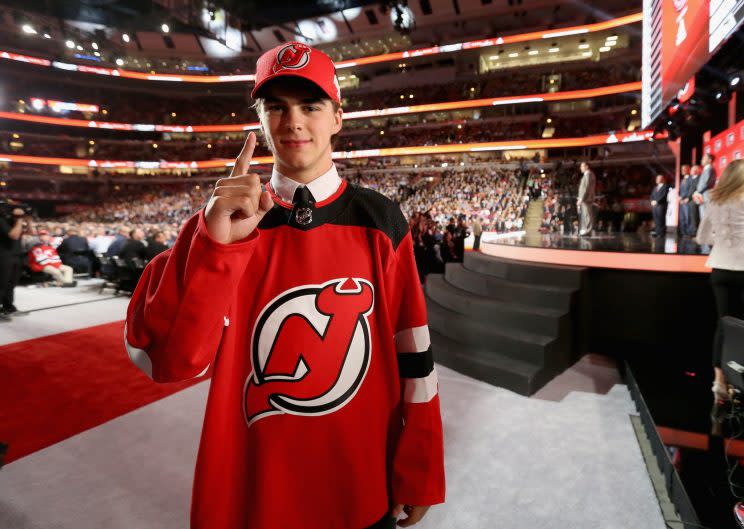 Devils pick Nico Hischier first overall in 2017 NHL draft