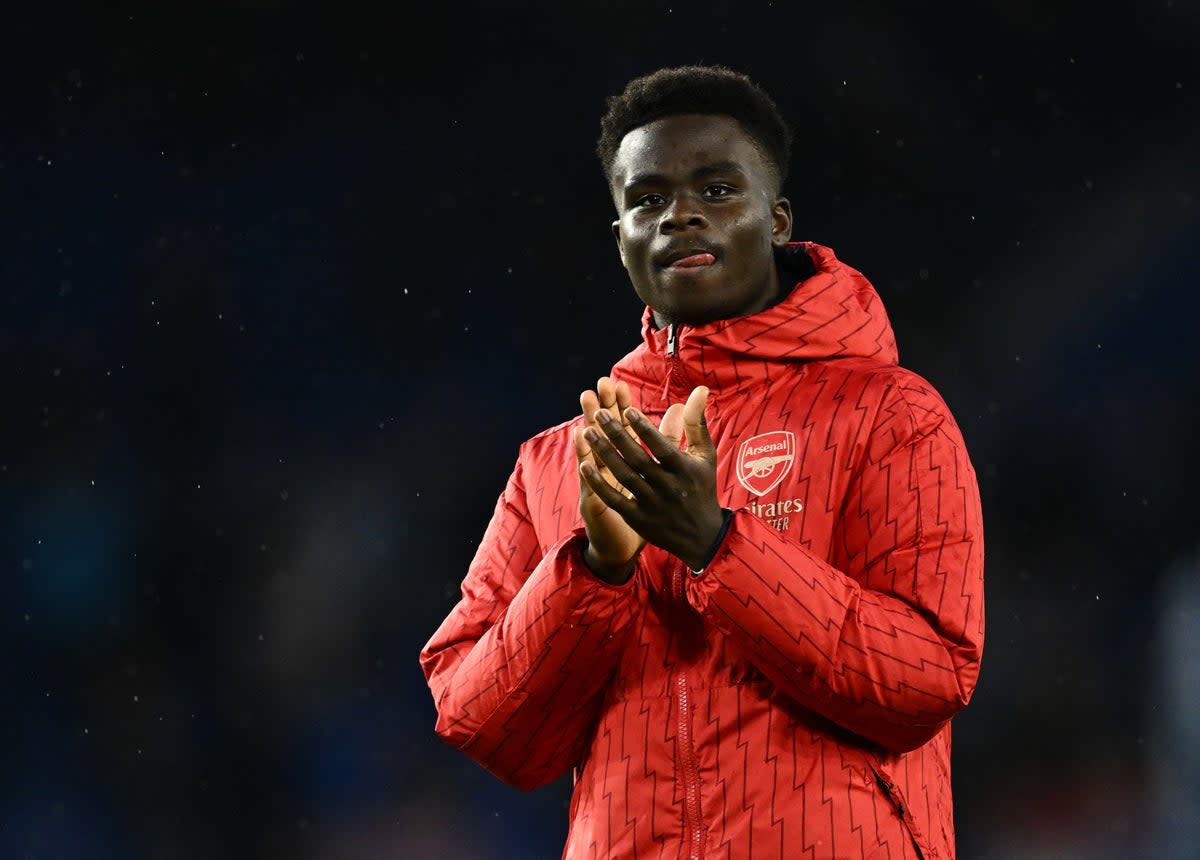 Vow: Bukayo Saka (REUTERS)