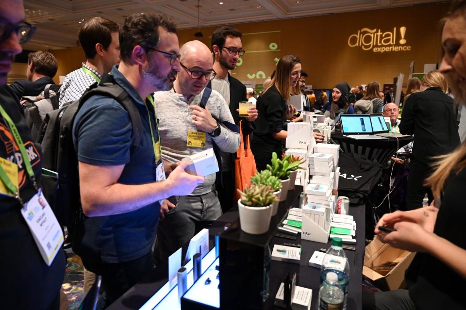 Marijuana vaping company Pax Labs shows off products at Digital Experience in connection with the Consumer Electronics Show on Jan. 7, 2019.