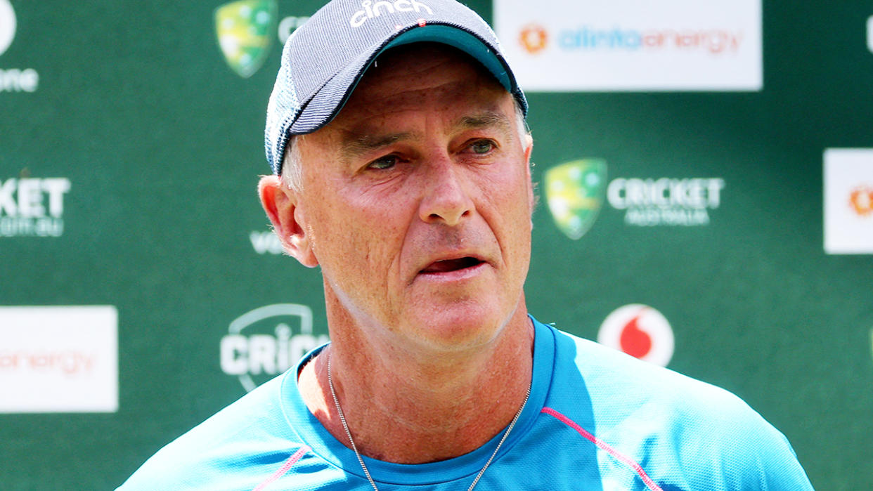 Graham Thorpe, pictured here speaking to the media after the fifth Ashes Test between Australia and England in January.