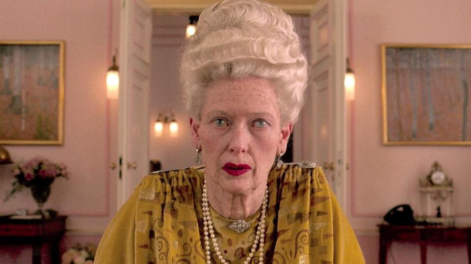 Tilda Swinton in Grand Budapest Hotel (Credit: Fox Searchlight)