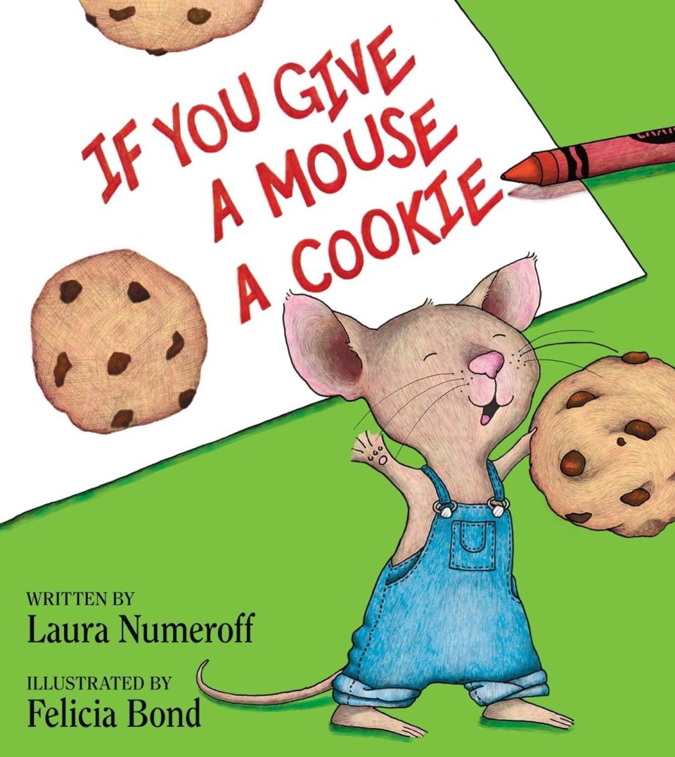 Cover of "If You Give a Mouse a Cookie" book with an illustration of a mouse holding a cookie