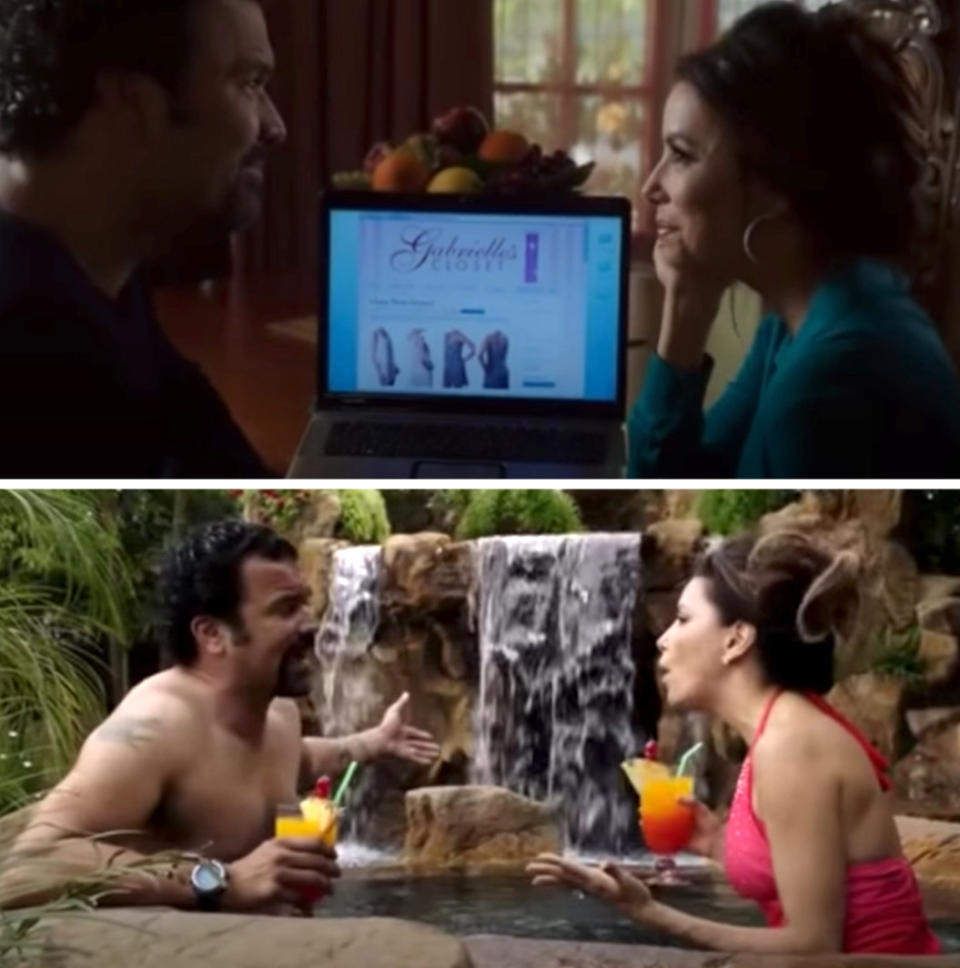 Gabrielle and Carlos in the "Desperate Housewives" series finale in their new California home