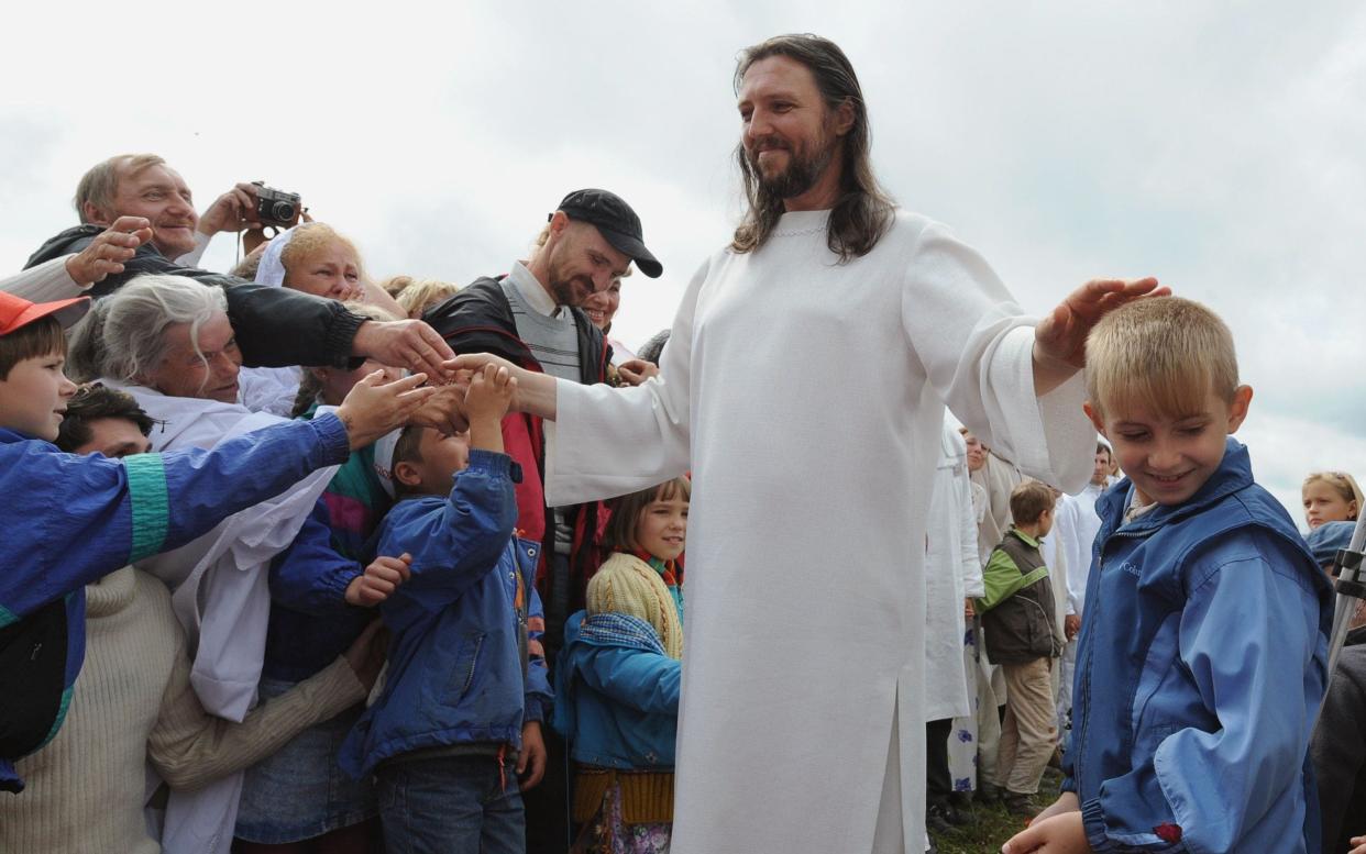 "Vissarion the Teacher", or "Jesus of Siberia", is Russian ex-traffic cop Sergei Torop - ALEXANDER NEMENOV/AFP via Getty Images