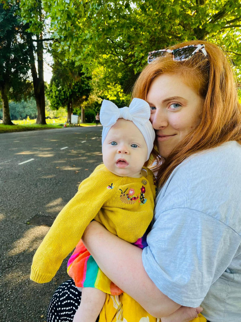 Roisin Butler and her daughter Aila. (Roisin Butler/SWNS)