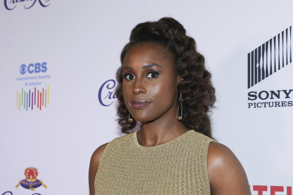 Issa Rae attends the 11th Annual AAFCA Awards at the Taglyan Complex on Wednesday, Jan. 22, 2020, in Los Angeles. (Photo by Mark Von Holden /Invision/AP)