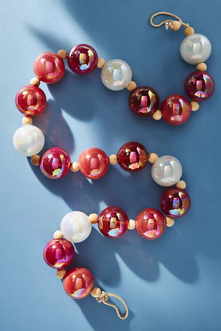 Carrie Bauble Garland. (Image via Anthropologie)