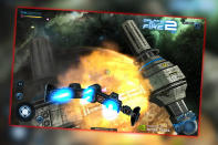 <b>Galaxy on Fire 2: Mit dem Raumschiff durch die Galaxien</b><br><br>Oben im Weltall kämpft es sich doch am schönsten. In Galaxy on Fire 2 steigt der Held Keith T. Maxwell in sein Raumschiff, um eine Galaxie vor aggressiven Aliens zu beschützen. Für die zahlreichen Missionen stehen über 30 Raumschiffe zur Verfügung. Ein Weltraumabenteuer fürs Auge. Android: kostenlos, iTunes: 4,49 Euro. (Bild: Fishlabs, Google Play)