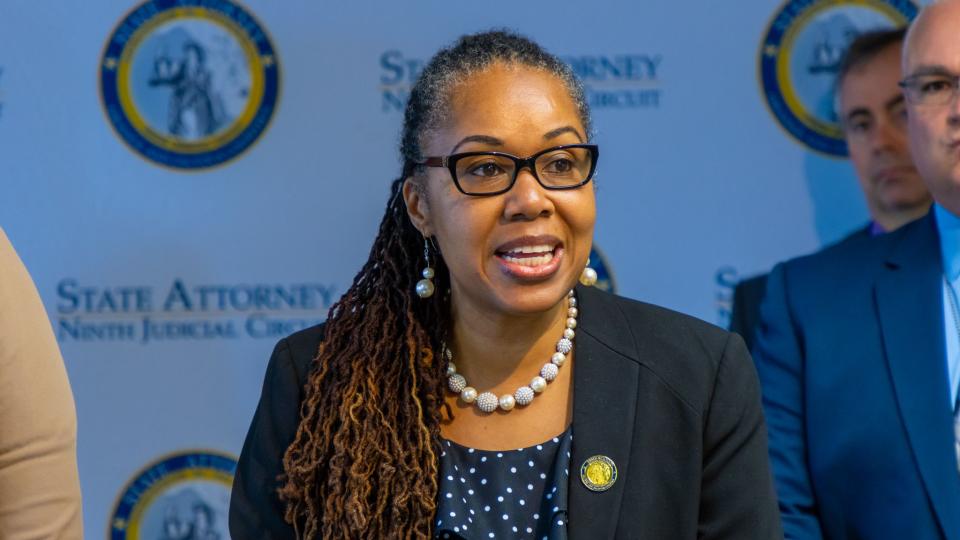 9th District State Attorney Monique Worrell during a press conference in June 2022.