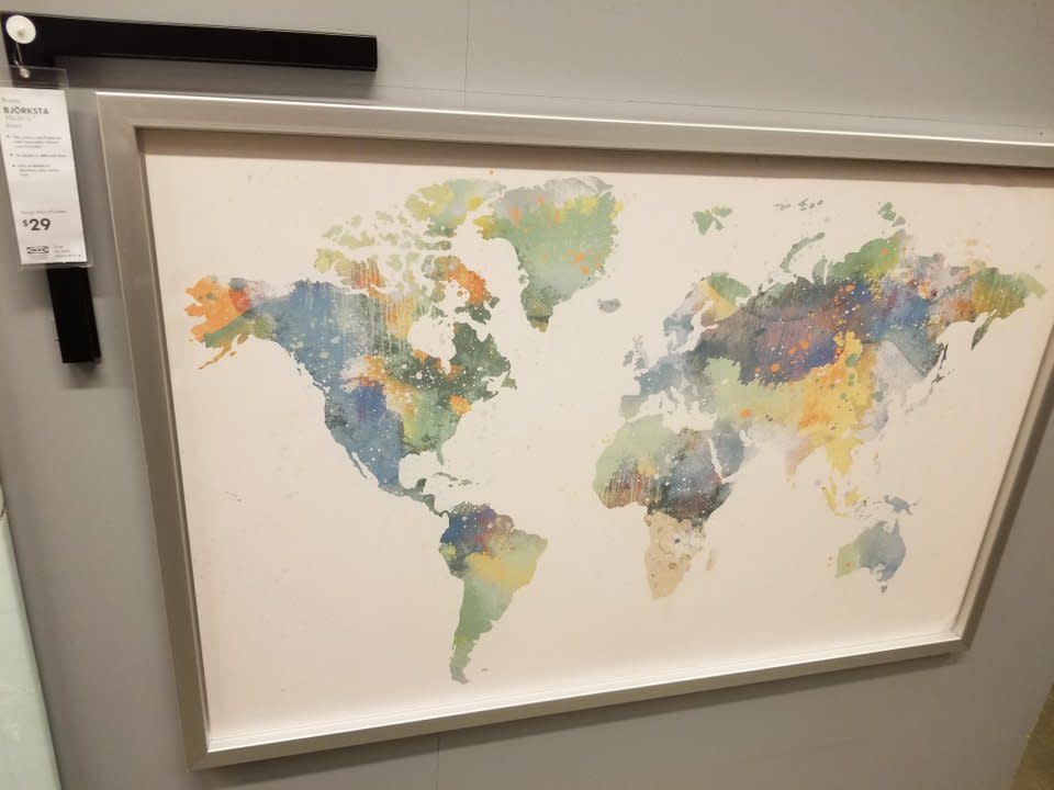 Reddit user Jibbles666 posted spotted this mistaken map at an IKEA in Washington, D.C.