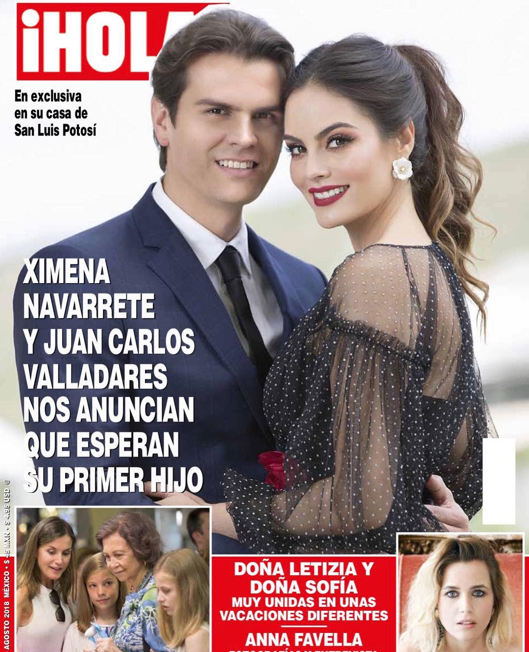 La ex Miss Universo Ximena Navarrete y Juan Carlos Valladares anunciaron su embarazo en la revista Hola. <a href="https://www.instagram.com/ximenanr/?hl=en" rel="nofollow noopener" target="_blank" data-ylk="slk:Foto: Ximena Navarrete/ Instagram;elm:context_link;itc:0;sec:content-canvas" class="link ">Foto: Ximena Navarrete/ Instagram</a>