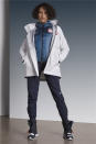 <p>A model sports the women’s U.S. Olympic medal stand uniform designed by Nike. (Photo: courtesy of Nike) </p>