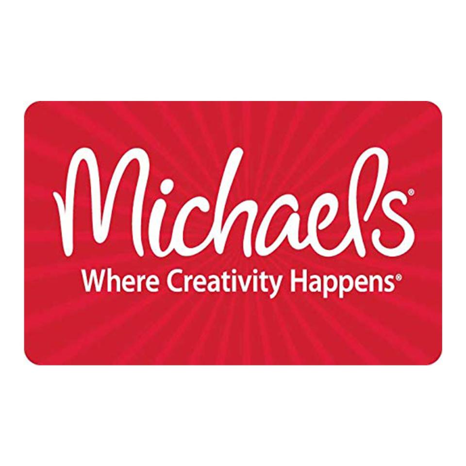 <p><a href="https://www.amazon.com/Michaels-Gift-Card-25-500/dp/B07ZR27G3Y/ref=sr_1_1?tag=syn-yahoo-20&ascsubtag=%5Bartid%7C10070.g.40881068%5Bsrc%7Cyahoo-us" rel="nofollow noopener" target="_blank" data-ylk="slk:Shop Now;elm:context_link;itc:0;sec:content-canvas" class="link ">Shop Now</a></p><p>Gift Card </p><p>Amazon</p><p>$50.00</p><span class="copyright">Amazon/Michaels </span>