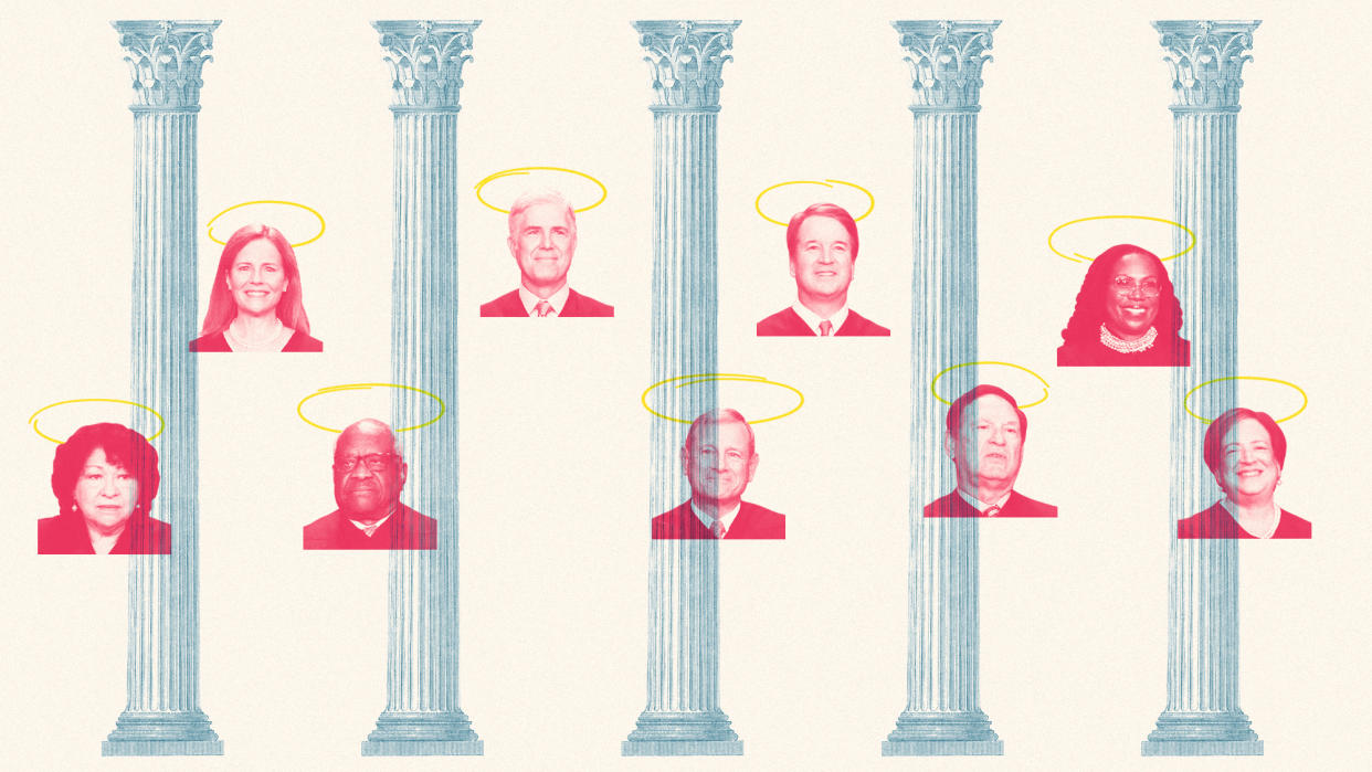  Supreme Court justices with halos. 