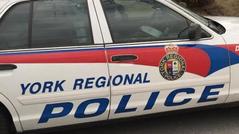 York police were called to the area of Highway 7 and Silver Linden Drive at 9:20 p.m on Thursday after a report that a pedestrian was struck by a car. A 26-year-old man later died at the hospital, police said in a news release Friday.  (Greg Ross/CBC - image credit)