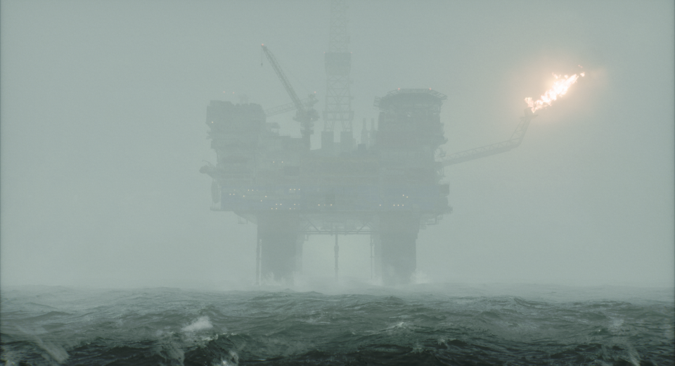 How Still Wakes The Deep was made more terrifyingly beautiful with Unreal Engine 5.3; an oil rig in the fog