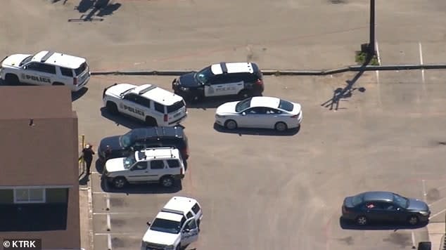 The police department in Pasadena, southeast of Houston. (Courtesy <em>KTRK-TV</em>)