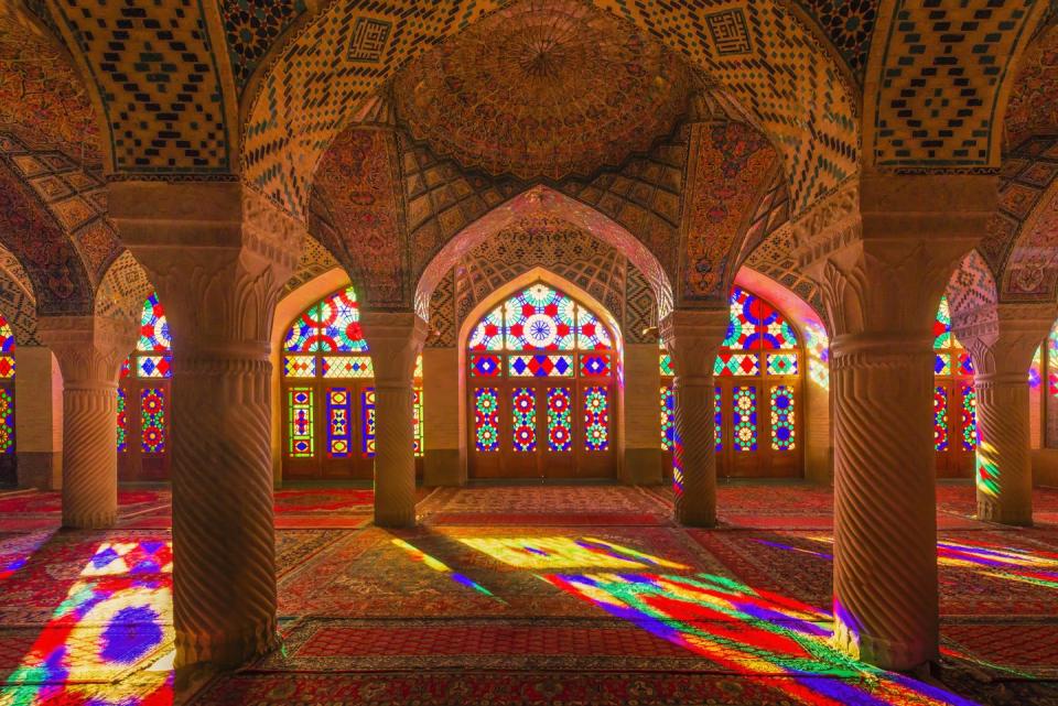 Nasir al-Mulk Mosque in Shiraz, Iran