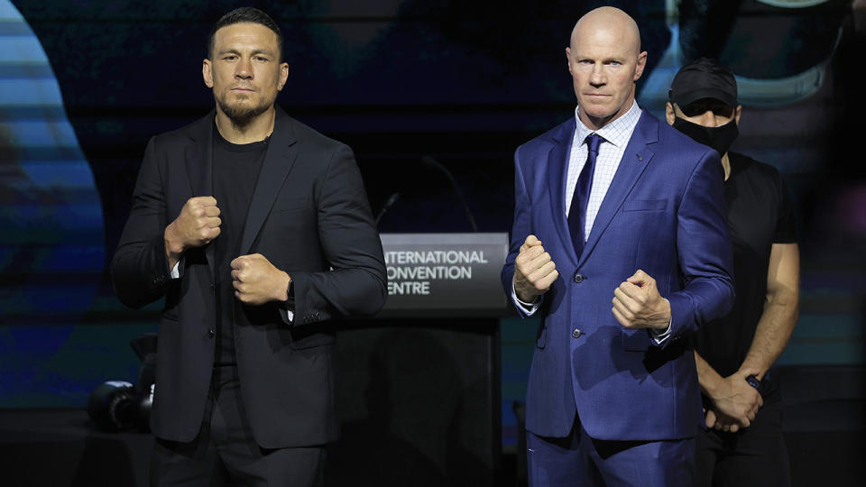 Sonny Bill Williams and Barry Hall are set to square off on March 23. (Photo by Mark Evans/Getty Images)