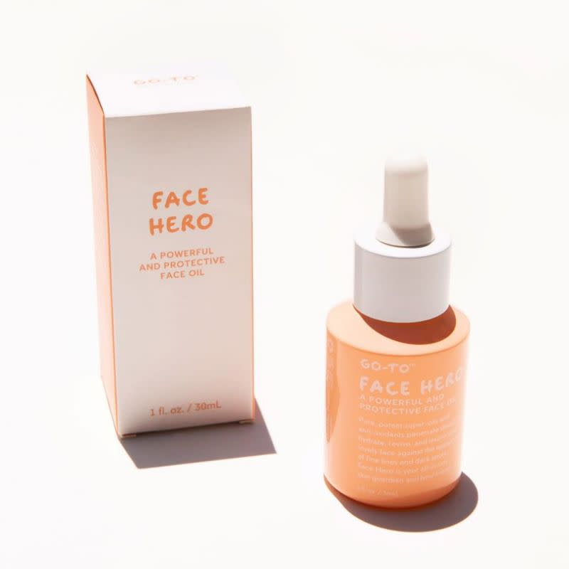 Face Hero is a face oil which contains a stream of natural ingredients. Photo: Instagram/Go To