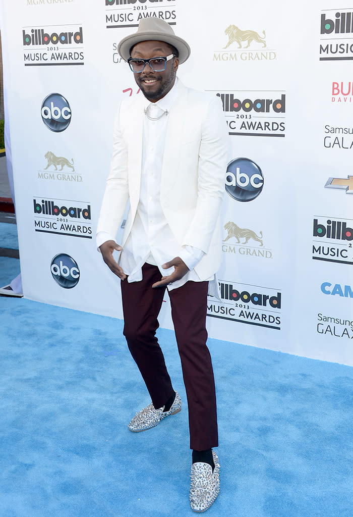 LAS VEGAS, NV - MAY 19: Producer Will.i.am arrives at the 2013 Billboard Music Awards at the MGM Grand Garden Arena on May 19, 2013 in Las Vegas, Nevada. (Photo by Jason Merritt/Getty Images)