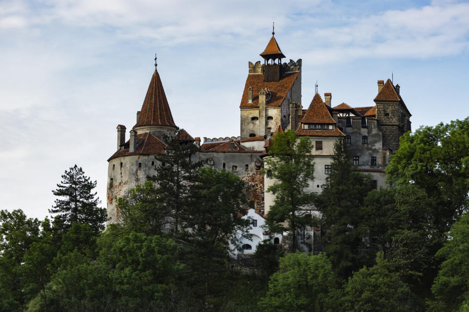 A castle on a hill