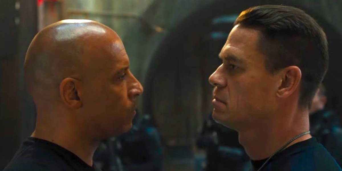 Vin Diesel and John Cena in 'F9' (Universal)