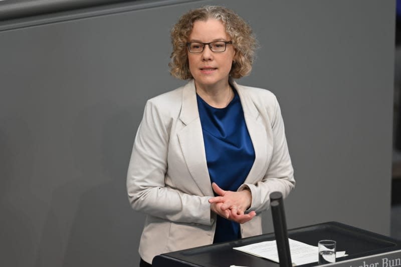 Julia Verlinden, Green politician, speaks during a plenary debate in the German Bundestag. Jessica Lichetzki/dpa