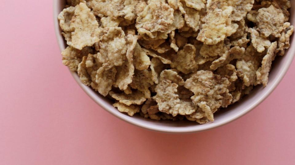 Bowl of bran flakes