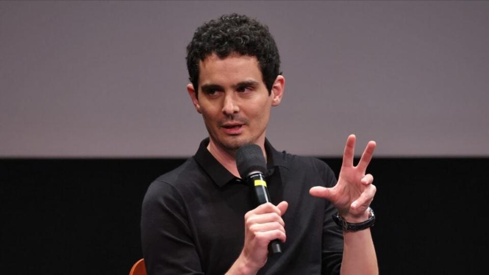 Director Damien Chazelle brings “Babylon,” his cinematic vision of Hollywood decadence to the Academy’s Samuel Goldwyn Theater in Los Angeles for a special screening.