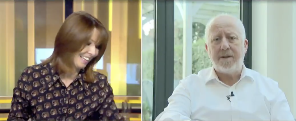 Kay Burley and Andy McDonald clash on Sky News on Thursday (Sky News)