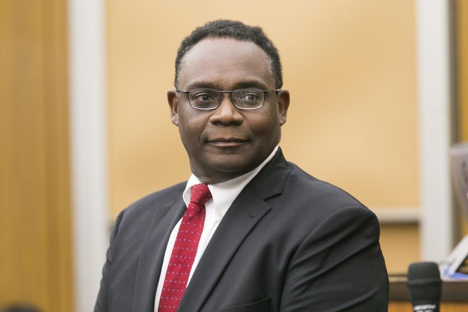 17th Judicial Circuit Court Associate Judge K. Patrick Yarbrough is seen at his retirement party Thursday, Aug. 29, 2019, at the Winnebago County Courthouse in Rockford.