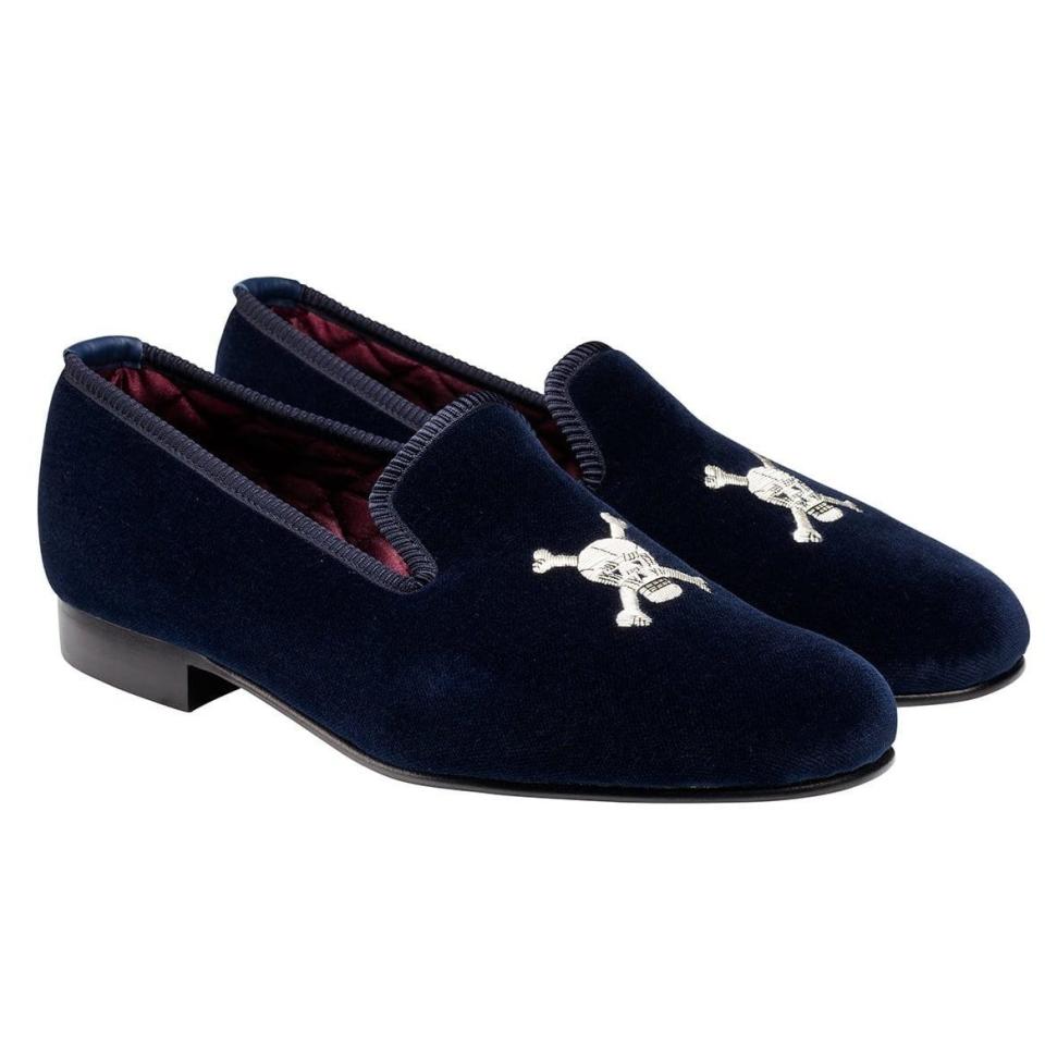 Velvet slippers from Crockett & Jones