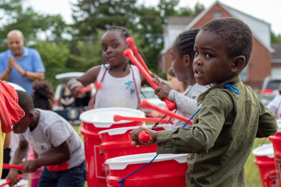 These kids are having a “thumping good time” at World Refugee Day, June 23, 2018