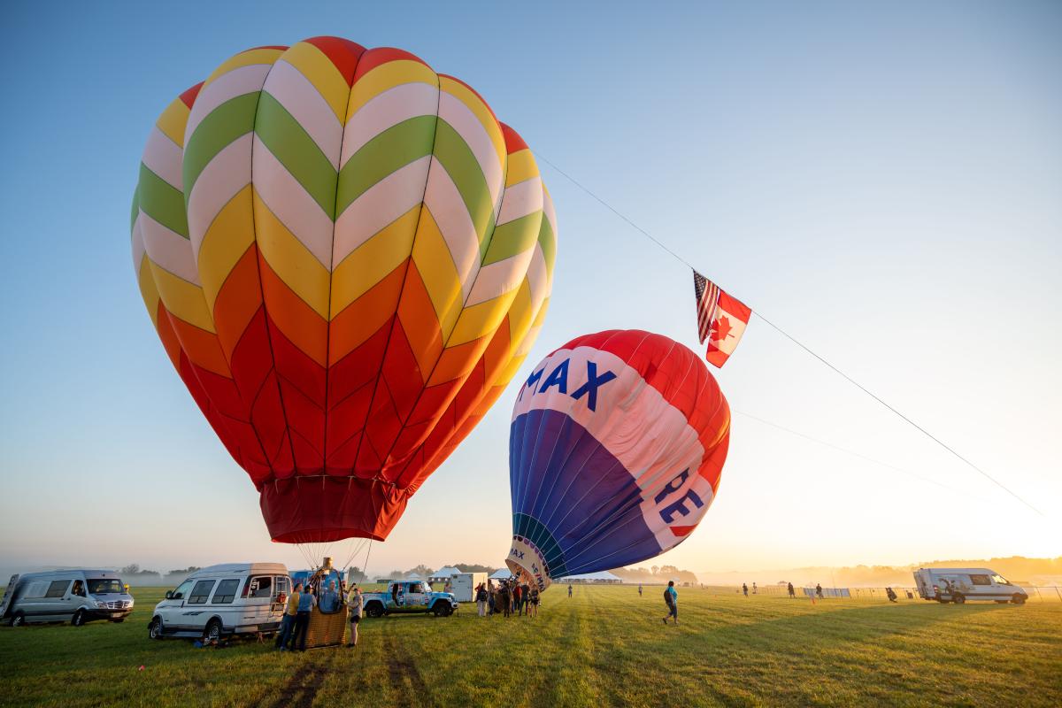 NJ balloon festival takes flight, with plenty of hot air