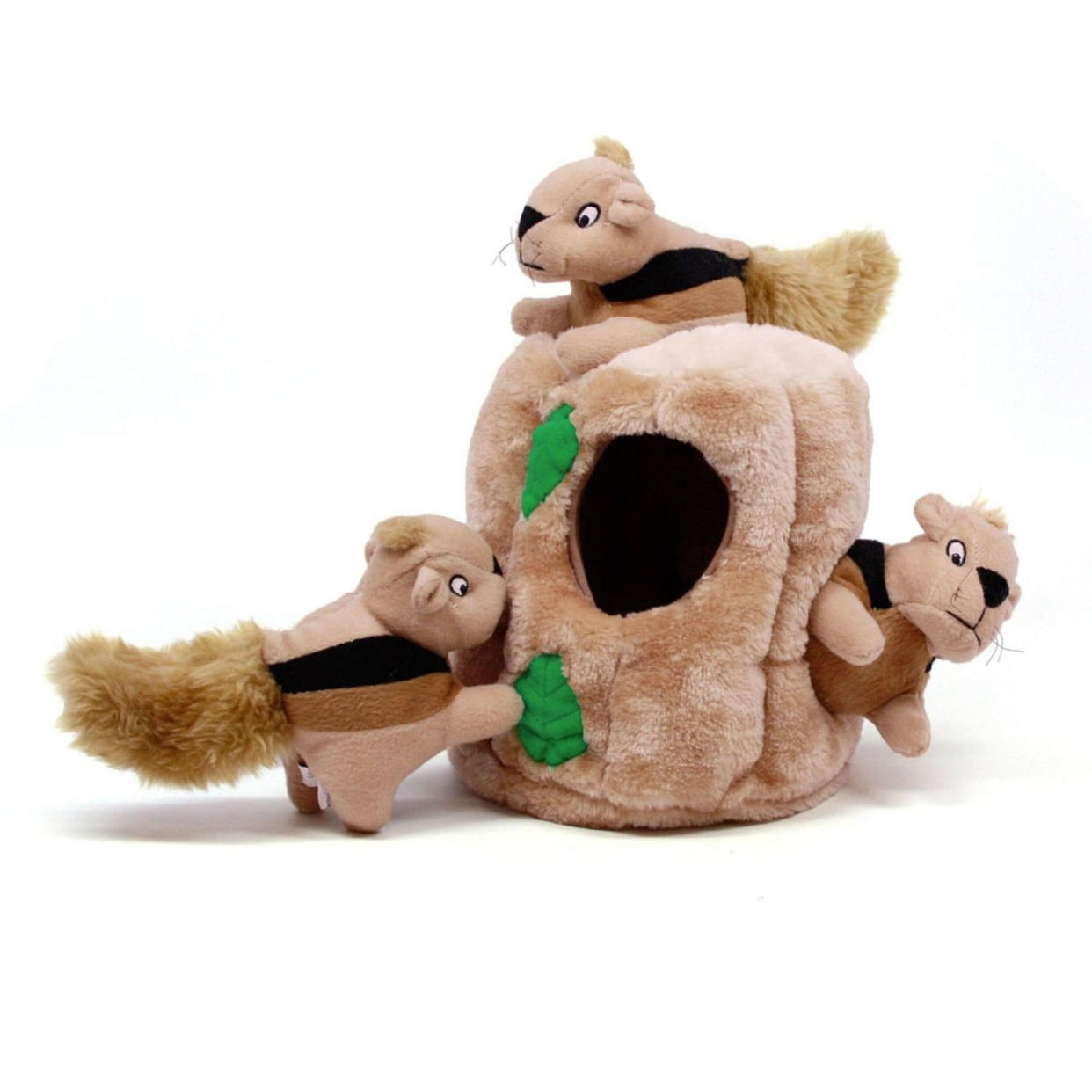 Outward Hound Hide-A-Squirrel Squeaky Puzzle Plush Dog Toy (Amazon / Amazon)