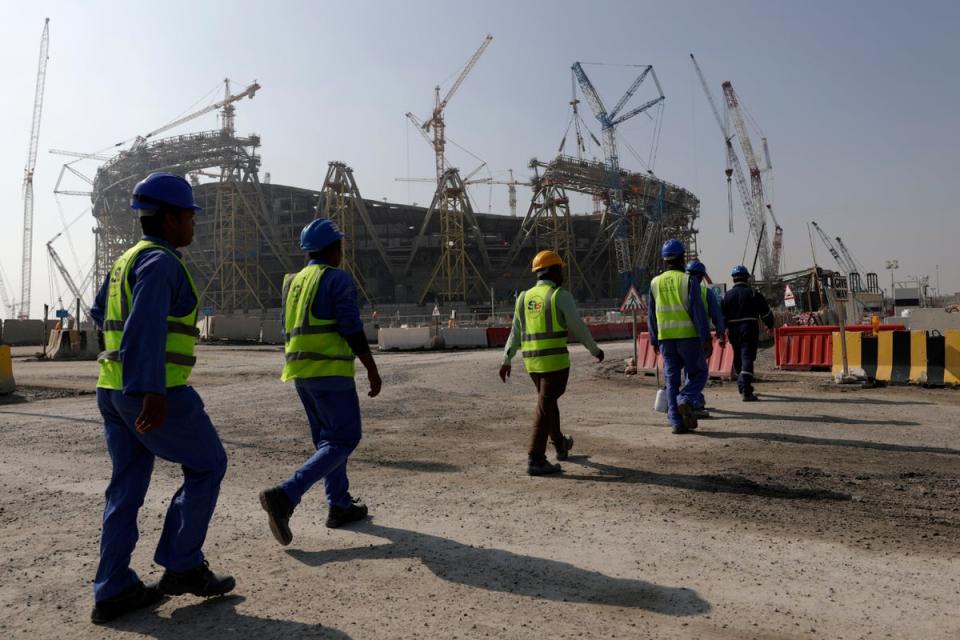 The Amnesty report details &#x00201c;himan rights abuses&#x00201d; suffered by workers in Qatar (Copyright 2019 The Associated Press. All rights reserved.)