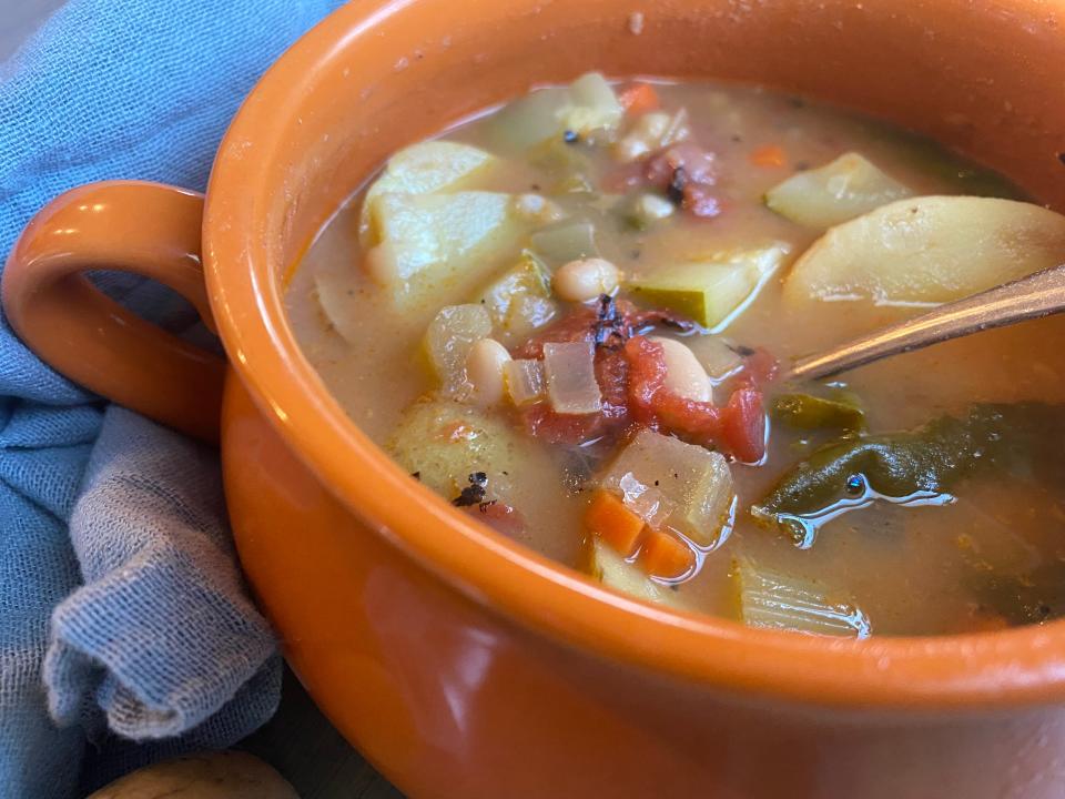 It’s soup weather and not much smells better on the stove than a bubbly pot of soup or stew
