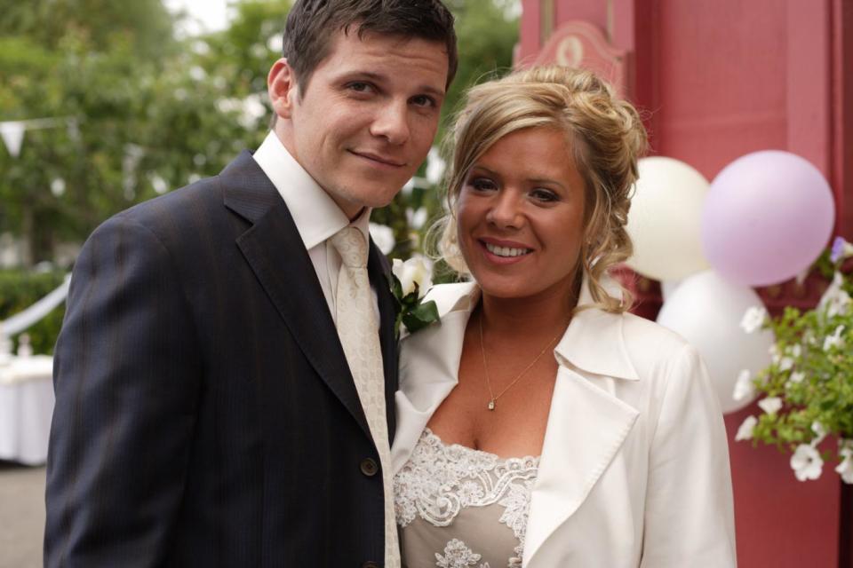 Heartthrob: Nigel Harman with Letitia Dean on EastEnders (BBC)