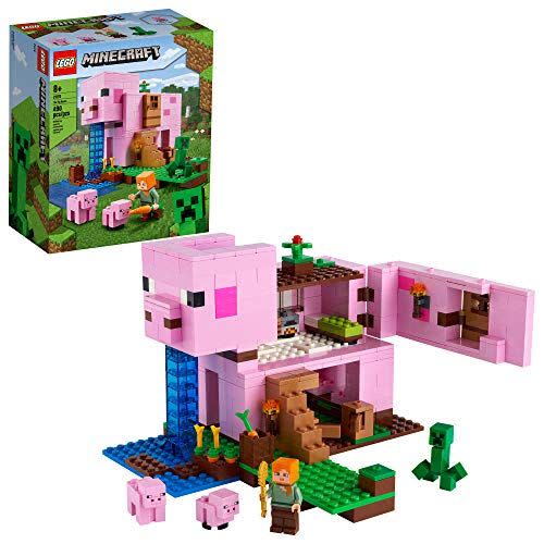 <p><strong>LEGO</strong></p><p>amazon.com</p><p><strong>$40.49</strong></p><p><a href="https://www.amazon.com/dp/B08HW1PX25?tag=syn-yahoo-20&ascsubtag=%5Bartid%7C10055.g.29419638%5Bsrc%7Cyahoo-us" rel="nofollow noopener" target="_blank" data-ylk="slk:Shop Now;elm:context_link;itc:0;sec:content-canvas" class="link ">Shop Now</a></p><p>Minecraft fans can <strong>take their love of building off of screens</strong> and into the real world. This set, at nearly 500 pieces, includes enough bricks to make the Pig House, along with Alex, a Creeper, two pigs and accessories. If pigs aren't their thing, there are plenty of other LEGO Minecraft sets to collect. <em>Ages 8+</em></p>