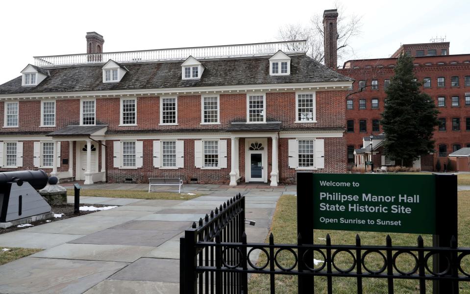 The exterior of Philipse Manor Hall State Historic Site on Warburton Avenue in Yonkers, pictured March 2, 2023. 