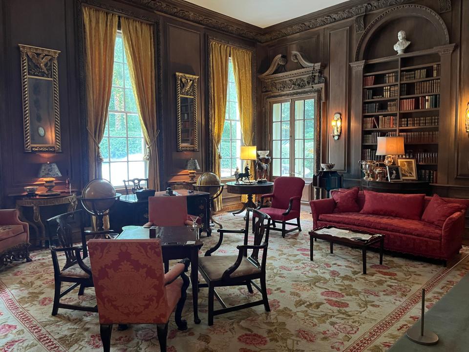 The library at Swan House.